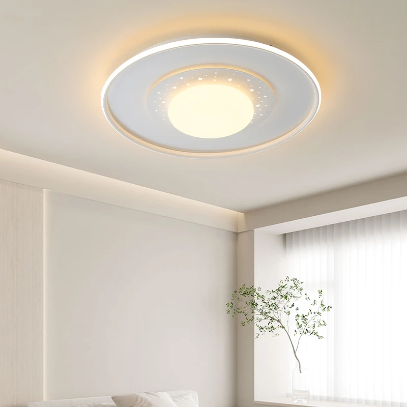 

Nordic Led Ring Chandeliers Simple Modern Bedroom Ceiling Lights Personality Creative Lighting Art Minimalist Room Light Fixture