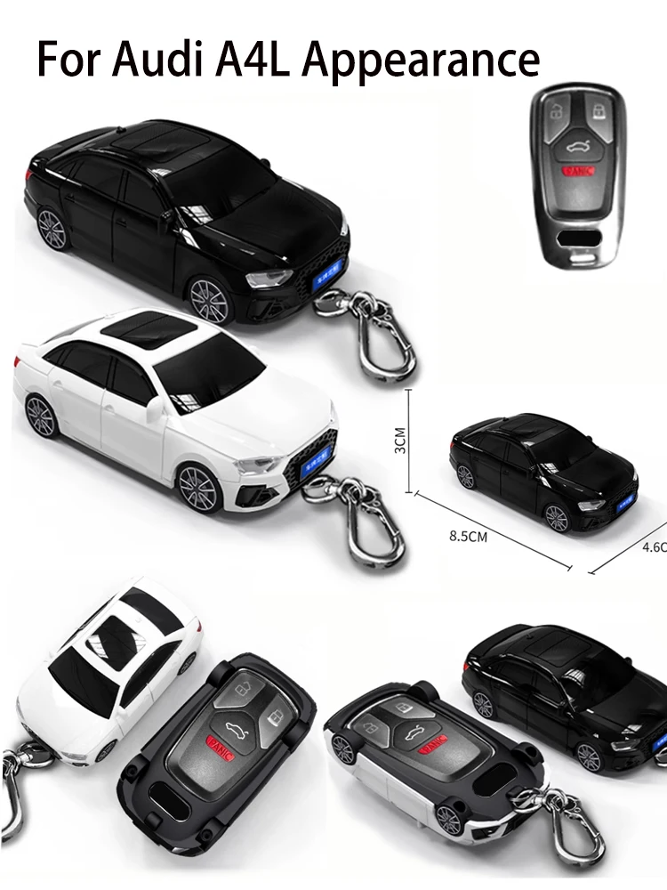 Suporte da tampa do caso chave do carro, acessórios do keychain, modelos novos, Audi A4, B9, A5, A6, 8S, 8W, Q5, Q7, 4M, S4, S5, S7, TT, TTS, TFSI, RS, 2020