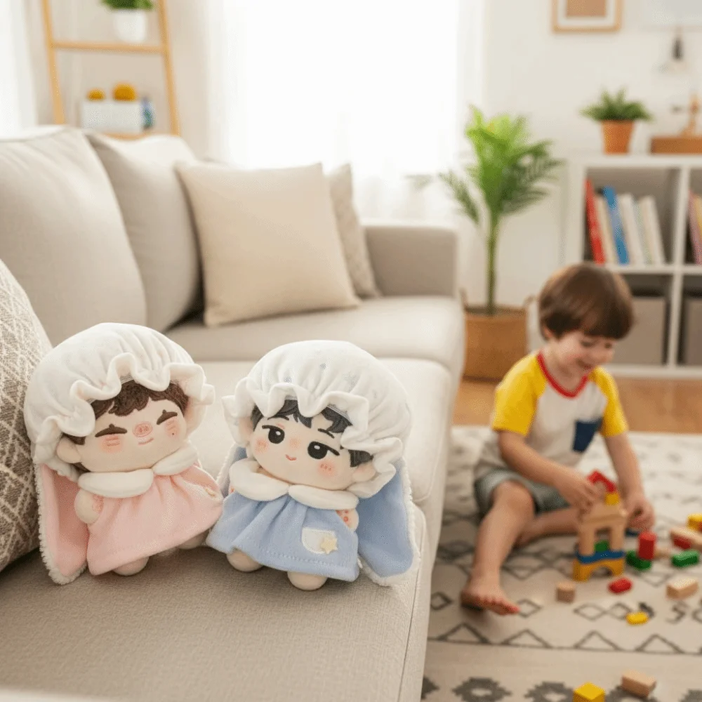 Animal Onesie 10cm Cotton Clothes Bunny Costume Cartoon Cotton 's Clothes Set Kawaii Dress-up 10cm Clothes Accessories