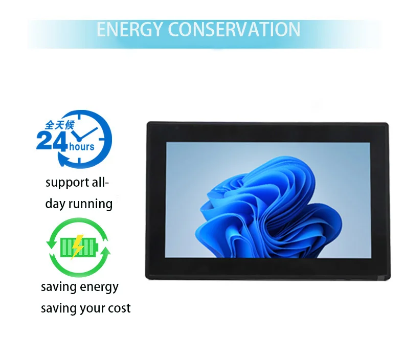 21.5 Inch Industrial LCD Monitor Open Frame Embedded Wall Mount Capacitive Touch Screen Monitors