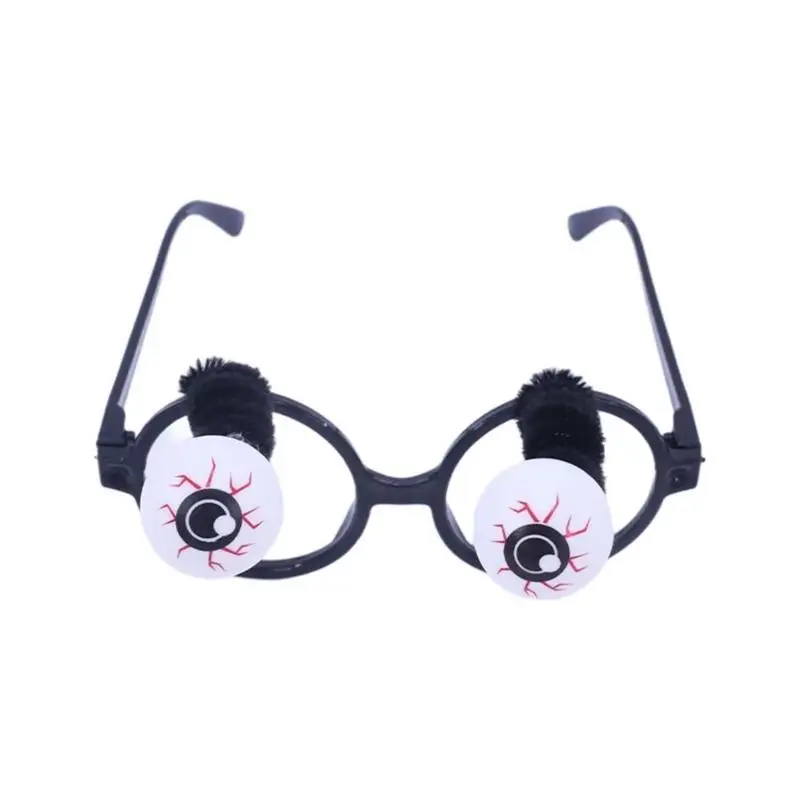 

A52E Halloween Glasses Eyeball Eyeglasses Funny Glass Frame Cosplay Costume Glasses Holiday Props Eyewear Party Room Decors