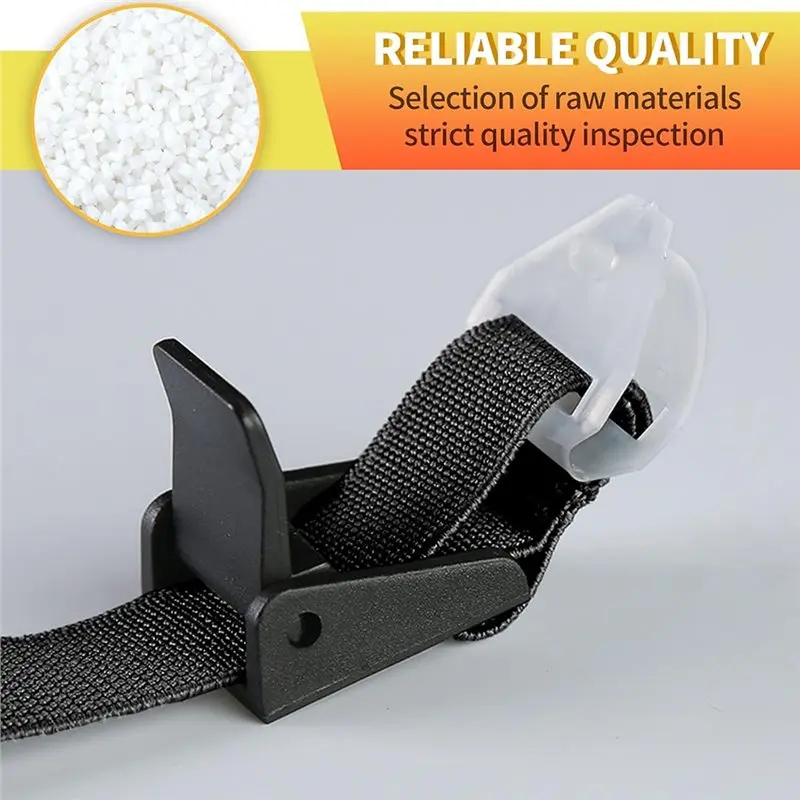 HLZS-Universal Helmet Chin Strap Multi-Point Adjustment- Black Elastic Strap And 4Pcs Adjustable Chin Cups