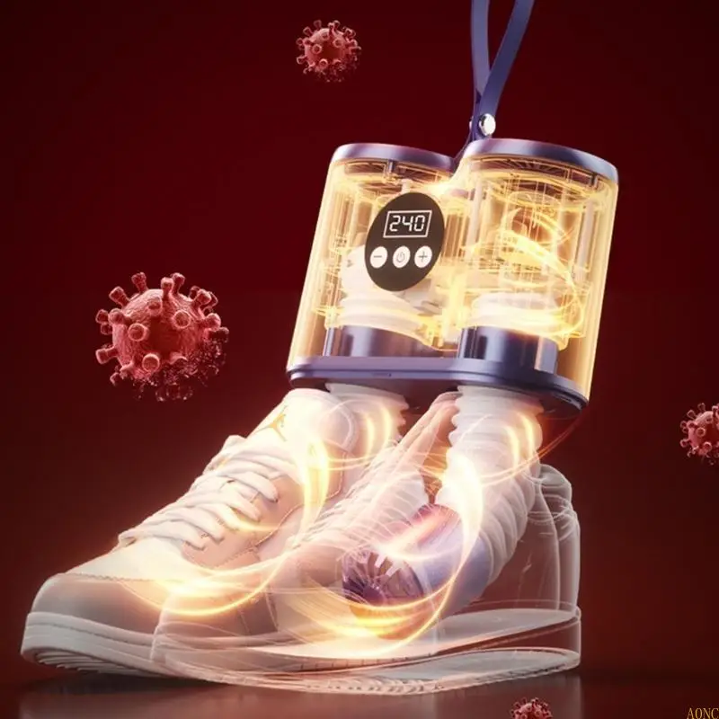 A0NC أحذية متعددة الوظائف ومجفف القفازات قابلة للطي تجفيف الجفاف مجفف ملابس مناسبة للمنزل والسفر استخدام