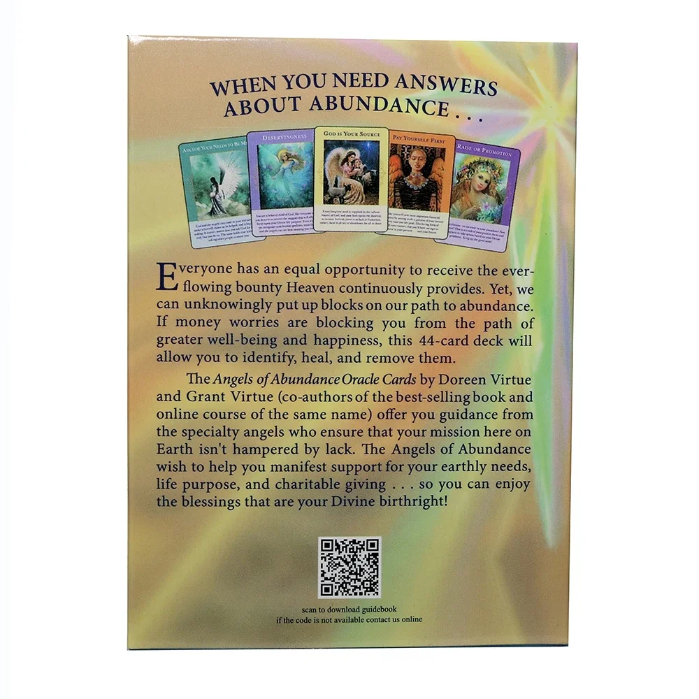 Doreen Virtue Abundance Oracle Cards  English Version Divination Game Tarot Cards Deck