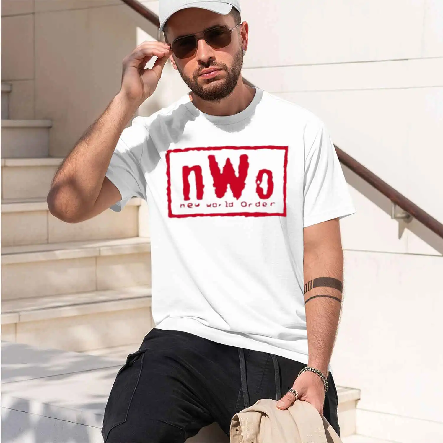 Adult New World Order Wrestling pac T-Shirt Unisex All Size 2026 New Model Short-sleeve crewneck T-Shirt Classic Casual Multiple
