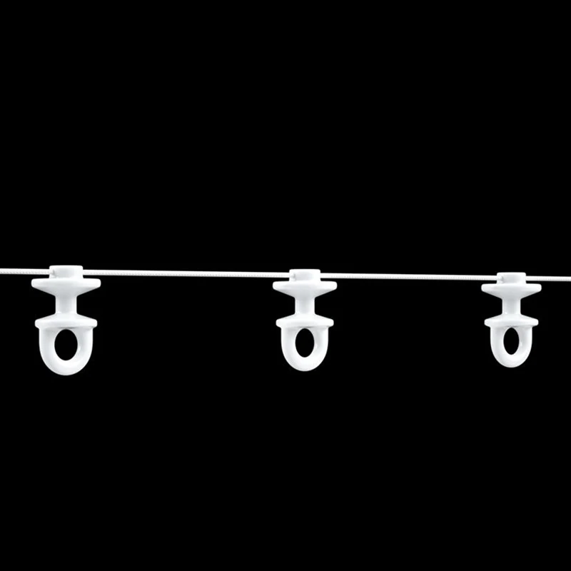 Small Size S Fold Curtains Runner Wave Ripple Fold Curtain Track Runner Plastic Drape Slider Runner Wave Curtain Accessories
