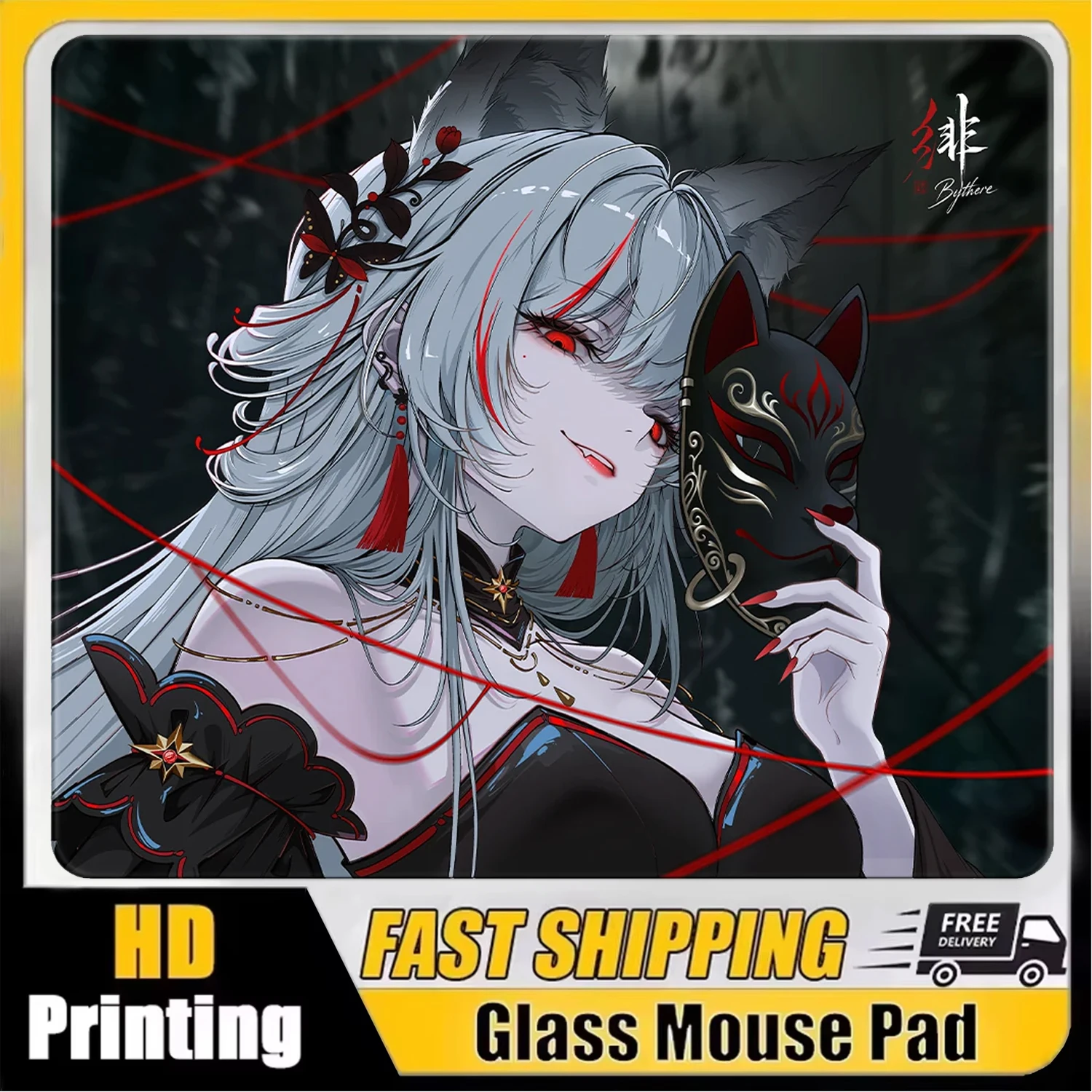 T-TGF1 Micro-Etched Tempered Gaming Glass Mouse Pad 3.2MM E-Sports Specific FPS gaming Mousepad Customizable Desk Protective Mat