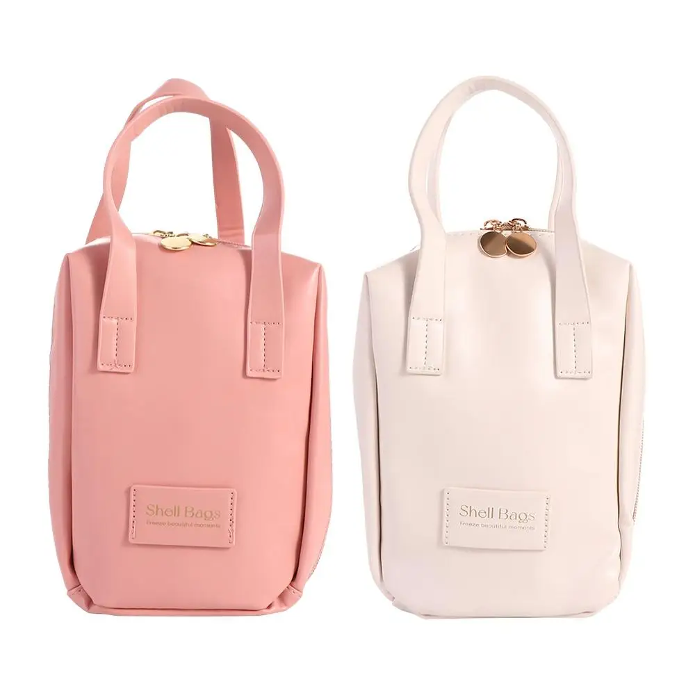 

Letter PU Leather Cosmetic Bag Waterproof Multifunction Makeup Pouch Bag Carry-on Makeup Tote Large Capacity Travel Wash Bag
