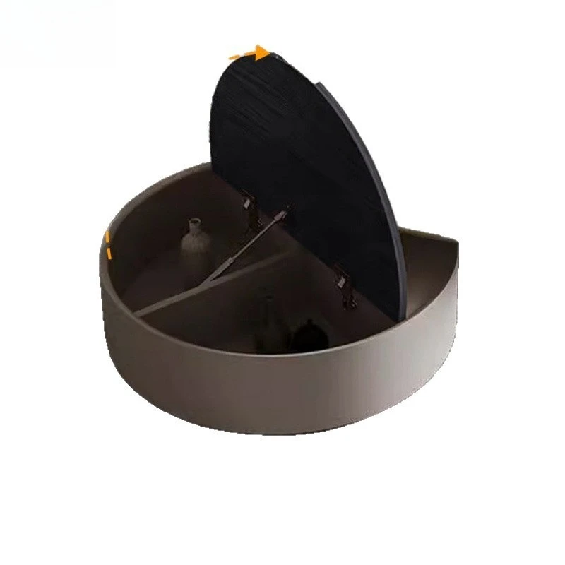 

Minimalist rotatable coffee table, combined living room home modern simple small apartment high-end light luxury rounb tea table