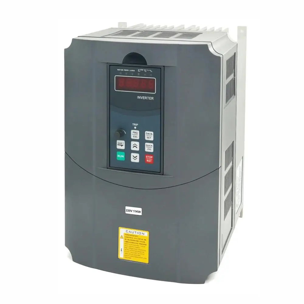 Variable Frequency Drive VFD Motor Speed Control Converter 220VAC Input/Output GT Series 11KW-15HP Spindle Motor CNC Lathe