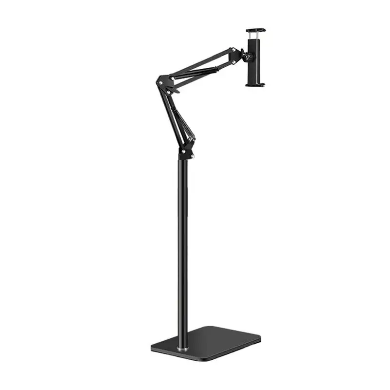 

Phone Floor Stand Metal Smartphone Mount Lazy Bracket Flexible Long Arm Tablet Phone Holder Overhead Floor Stand For Bedside