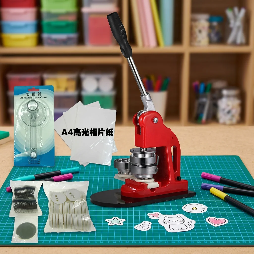 All in One DIY Craft Supply Wholesale   75MM Badge Button Making Tool