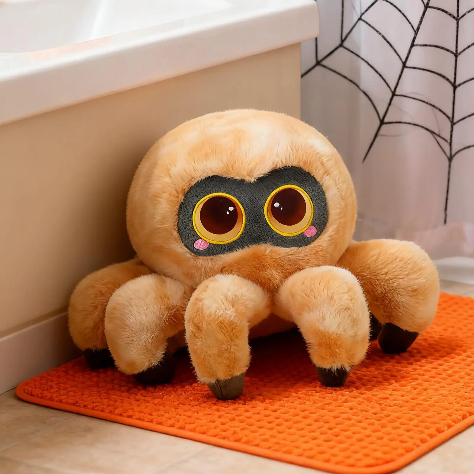 For Big-eyed Spider  Spider Stuffed Animal 11.8 Inch Soft Big-Eyed Spider Doll Halloween Stuffed Animal For Kids Adults Nursery
