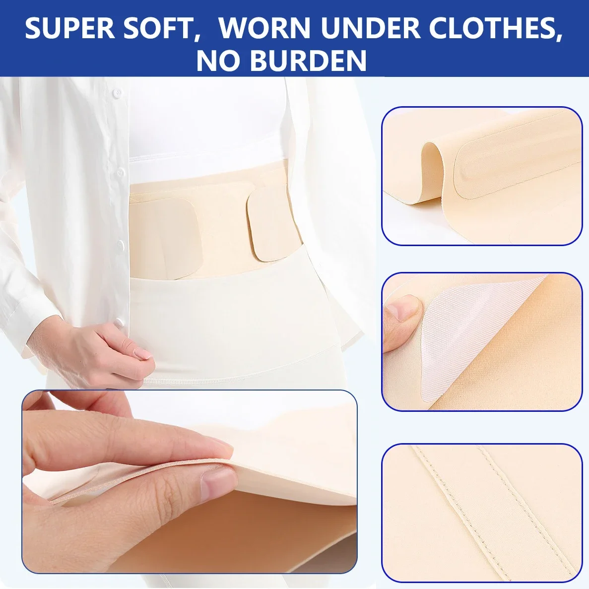 

Slim Fit Lower Back Brace for Lower Back Pain Women,Adjustable Lumbar Support Lightweight Breathable for Home,Work,Work Out