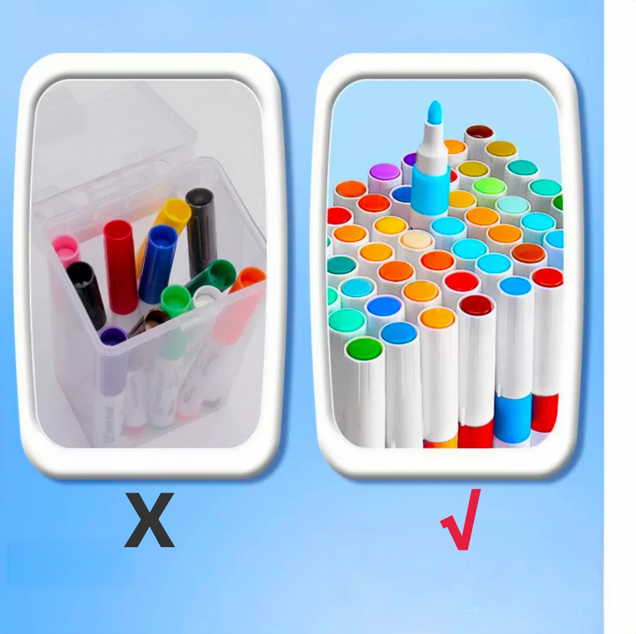 24/36/48/80/120 Farben Acryl-Markerstift, wasserfest, stapelbar, deckt Papier ab, sonnenbeständig, Geschenk für Schüler, speziell für Schüler – Detail 5