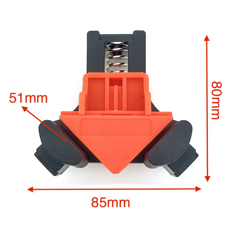 4pc portatile ad angolo retto morsetto per la lavorazione del legno morsetto a molla per la lavorazione del legno localizzatore a 90 gradi Set di accessori per utensili elettrici
