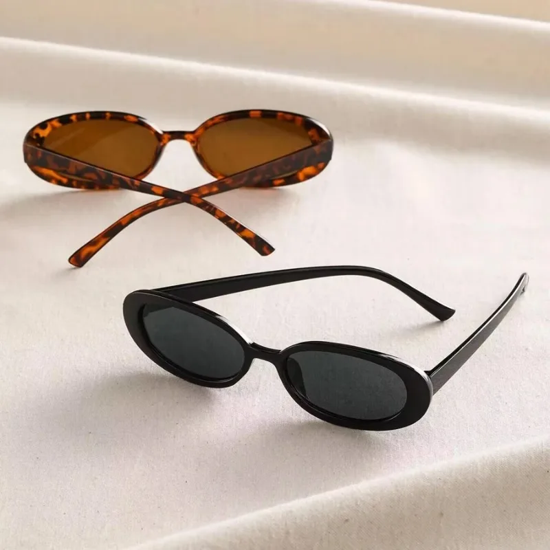 Vintage Oval Sunglasses Women Luxury Brand Designer Small Sun Glasses Retro Black Red Glasses ladies Goggle UV400 Eyewear view 4