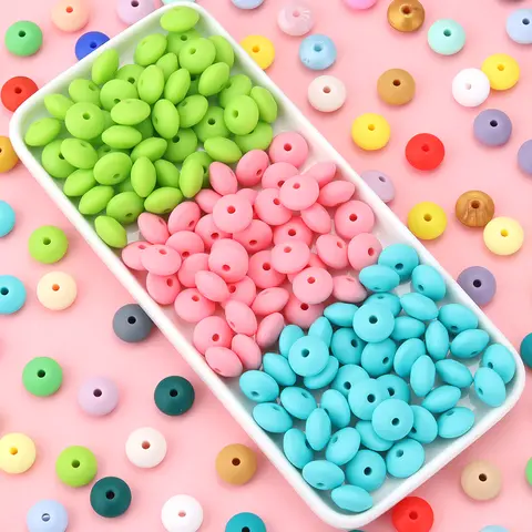 캔디 컬러 주판 실리콘 비즈, 렌틸콩 비즈, DIY 쥬얼리 제작 목걸이 팔찌 액세서리, 느슨한 비즈, 12mm, 로트당 20 개 Best5 캔디 컬러 주판 실리콘 비즈, 렌틸콩 비즈, DIY 쥬얼리 제작 목걸이 팔찌 액세서리, 느슨한 비즈, 12mm, 로트당 20 개 Best5
