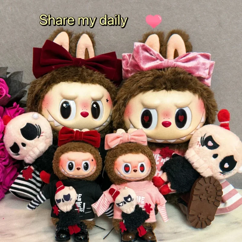 

In Stock Clothes 10cm/17cm/38cm/58cm For Labubu / Zimomo Doll Costume Cute Clothes And Shoes No Doll Included Valentine'S Day