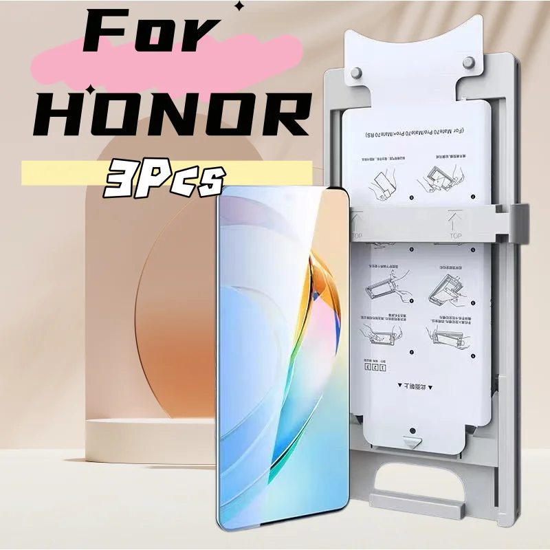 

3-Pack HD Clear Non-Tempered Glass Screen Protector for Honor 90/100/200/300/400 Pro Magic 6/7 Pro