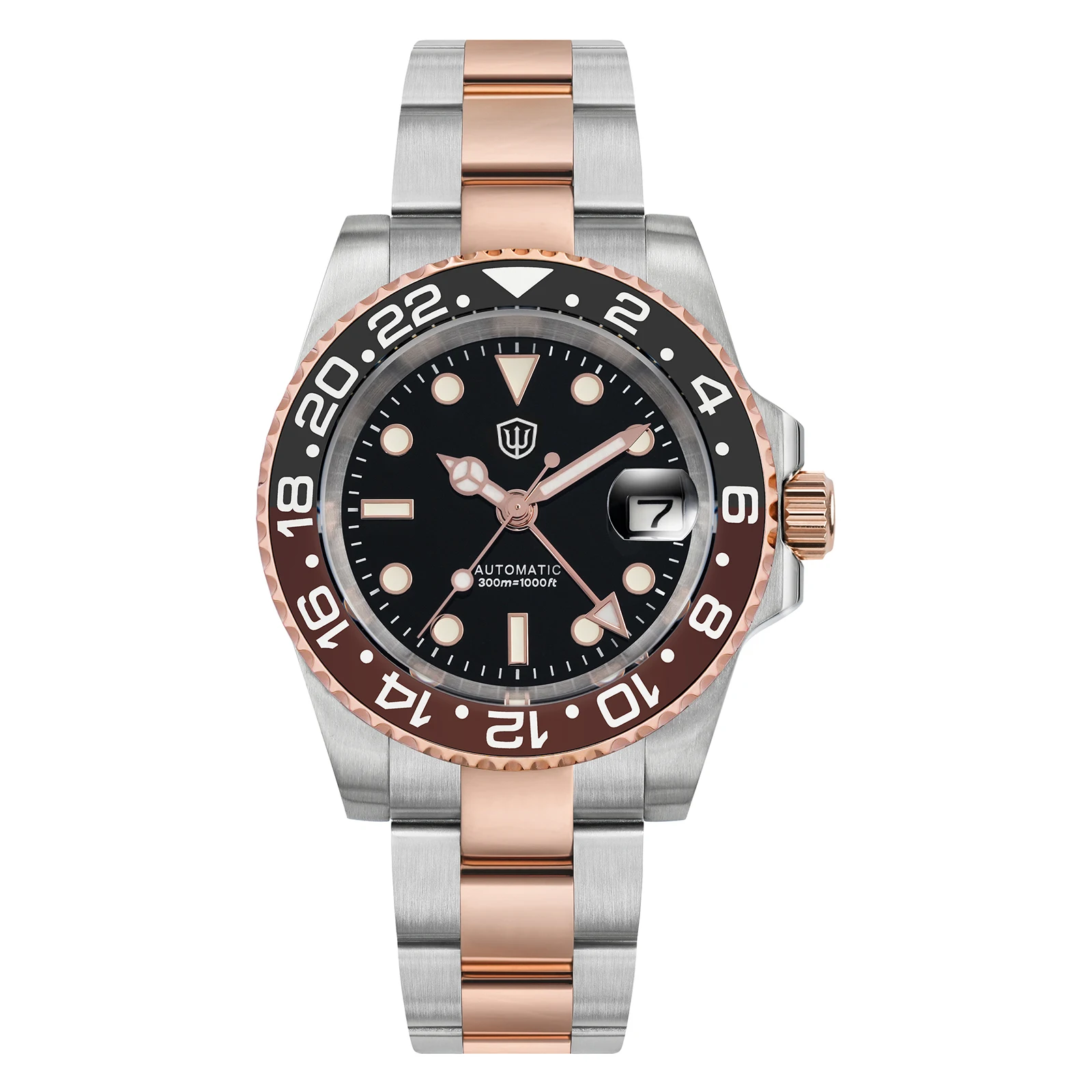 Watchdives WD16760 V2 NH34 Sub GMT Uhr Edelstahl Saphir Automatikwerk BGW9 Leuchtende 300 m wasserdichte Uhren