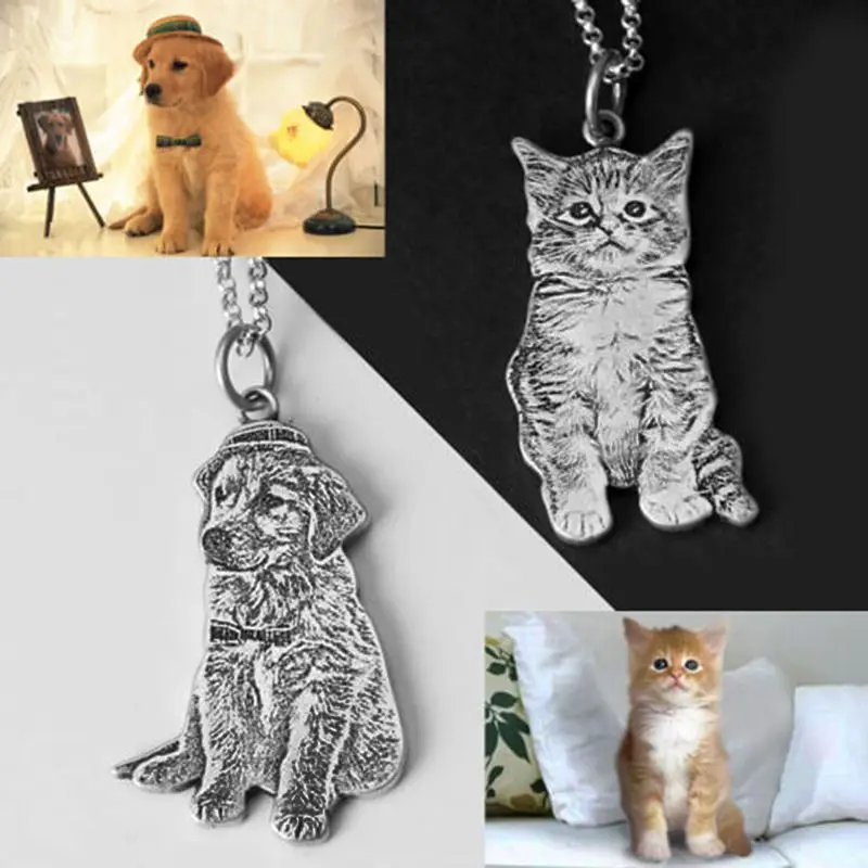 

Custom Photo Engraving Dog Tag Necklace Personalized Jewelry for Lover, Mom, Dad, Family & Pet Lovers Cherished Memorial Gift