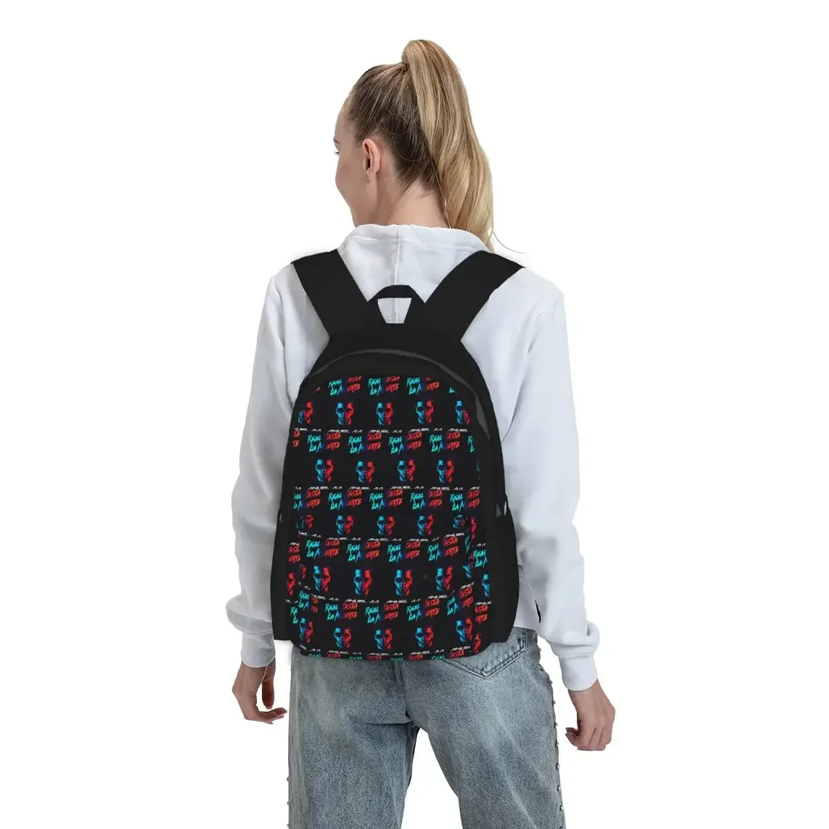 Fashion Hot Rapper Anuel AA Backpack Boys Girls BookBag Kids School Bag Laptop Shoulder Bags for Men Women