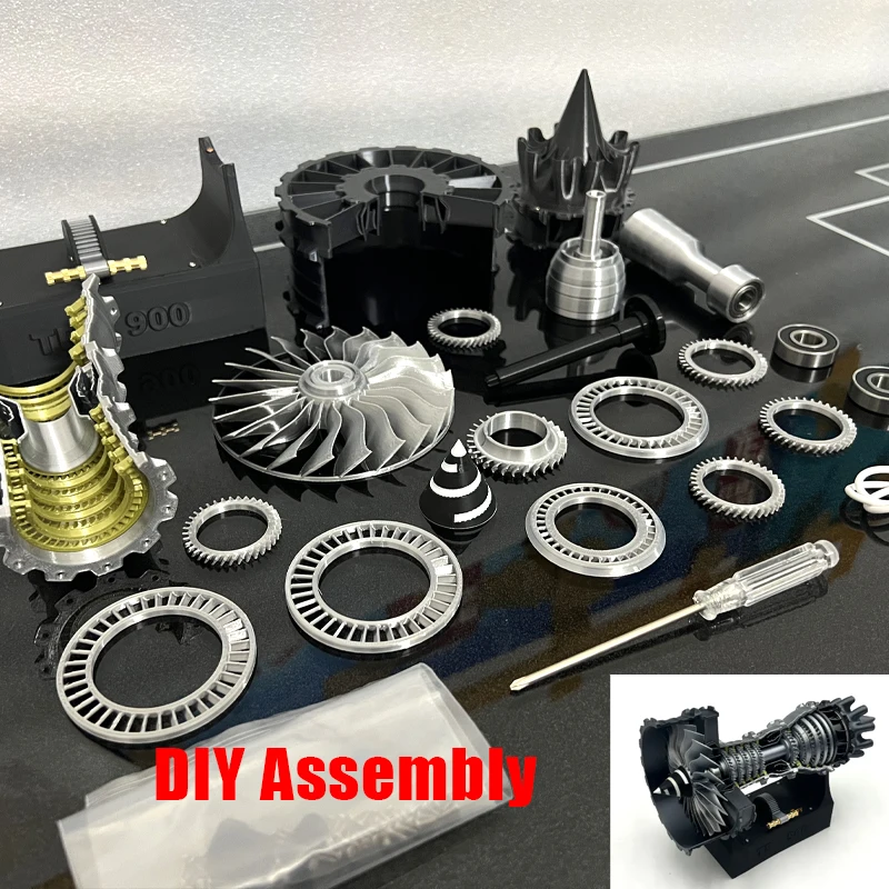 

TR900 самолет турбовентор модель двигателя комплект DIY реактивный двигатель сборный комплект игрушка