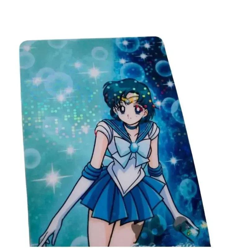 10Pcs/set Self Made Sailor Moon Mizuno Ami Chibiusa Tenoh Haruka Anime Game Character Classic Serie Collect Crystal Card Sticker