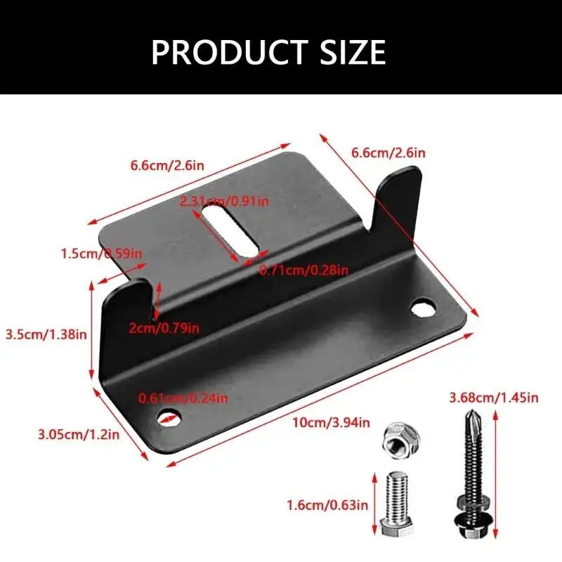 02DE Aluminum Z Brackets Solar Panel Mounting set Easy Install Solar Rack for Roofs