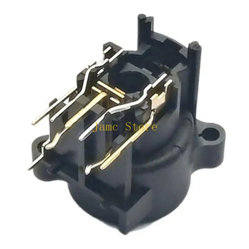LX0B 1/5/10Pcs 3 Conductor Studio Connector Panel Mount Chassis Connector Secure Locking Mechanism For Home Theater