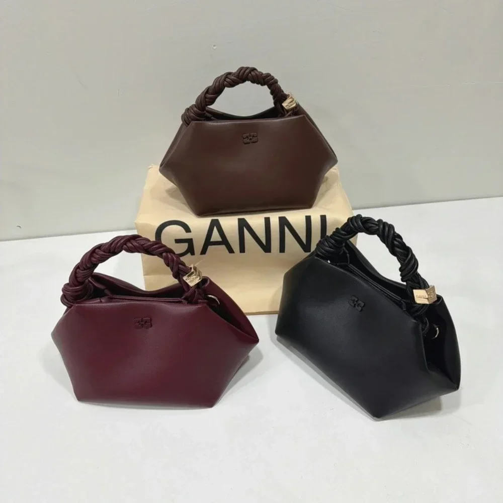 Luxury Small Bou Bag Women Twisted Designer Handbag Multi-color Leather Crossbody Bag Fashion Elegant Commuter Shoulder Purse