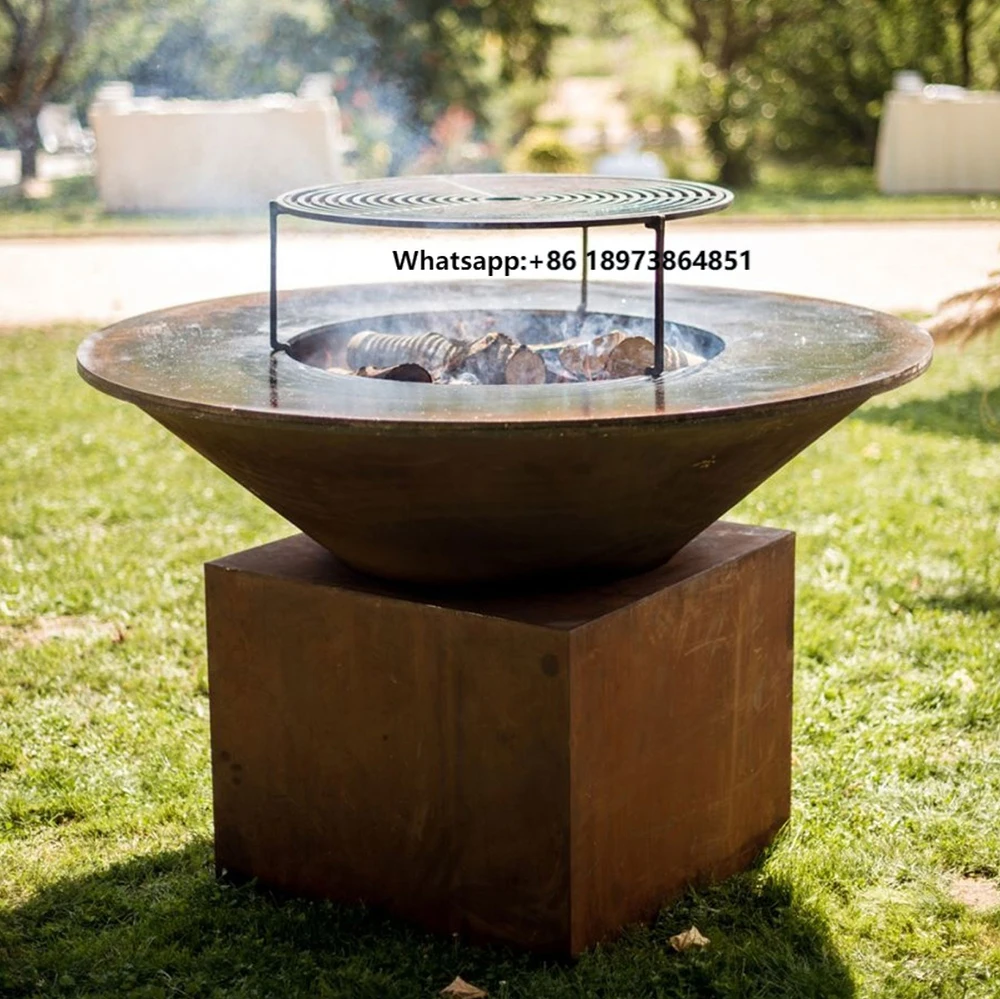 

Outdoor Corten Steel Fire Pit Bbq Top Sell Corten Steel Fire Pit Barbecue Grill Bbq