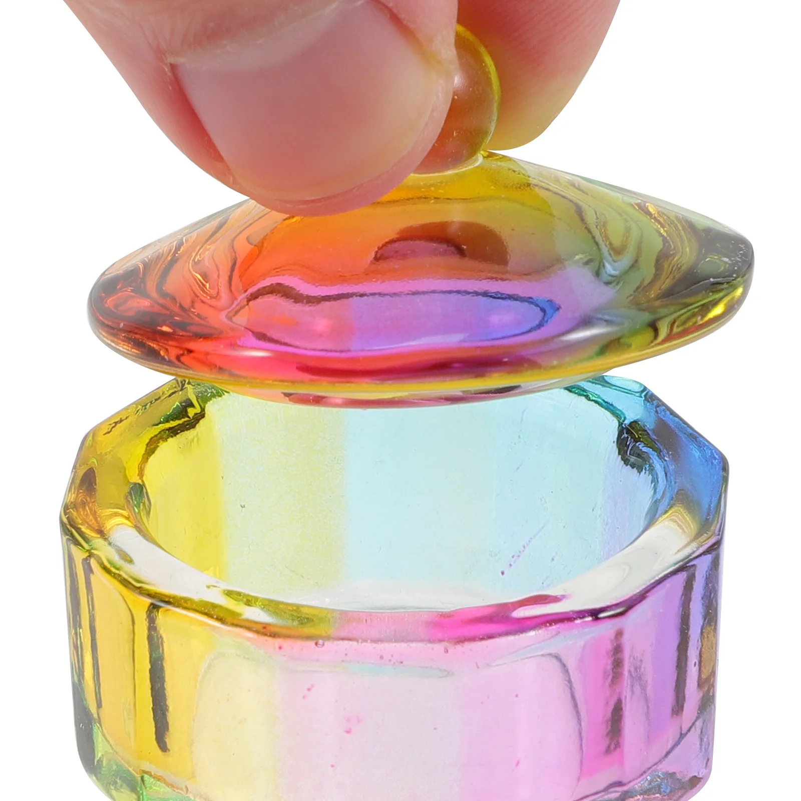 

2Pcs Nail Dappen Dish Lid Acrylic Monomer Dish Salon Use Nail Cup Manicure Liquid Holder Manicure Cup