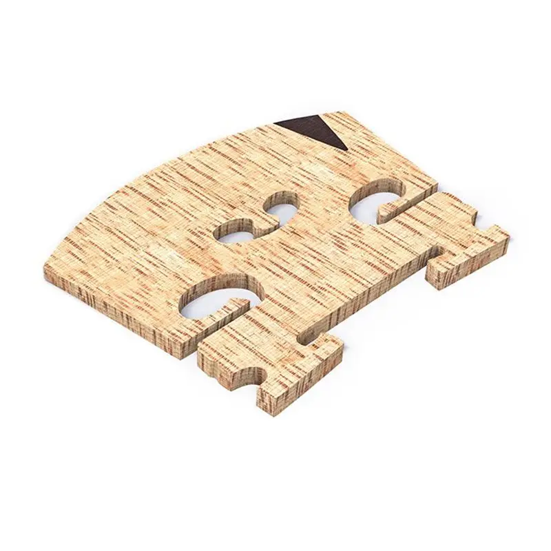 

AEF6-2X Violin Bridge 4/4: Струнодержатель для скрипки из цельного клена высшего качества, предварительно вырезанный и предварительно смонтированный, подходит для большинства скрипок 4/4.
