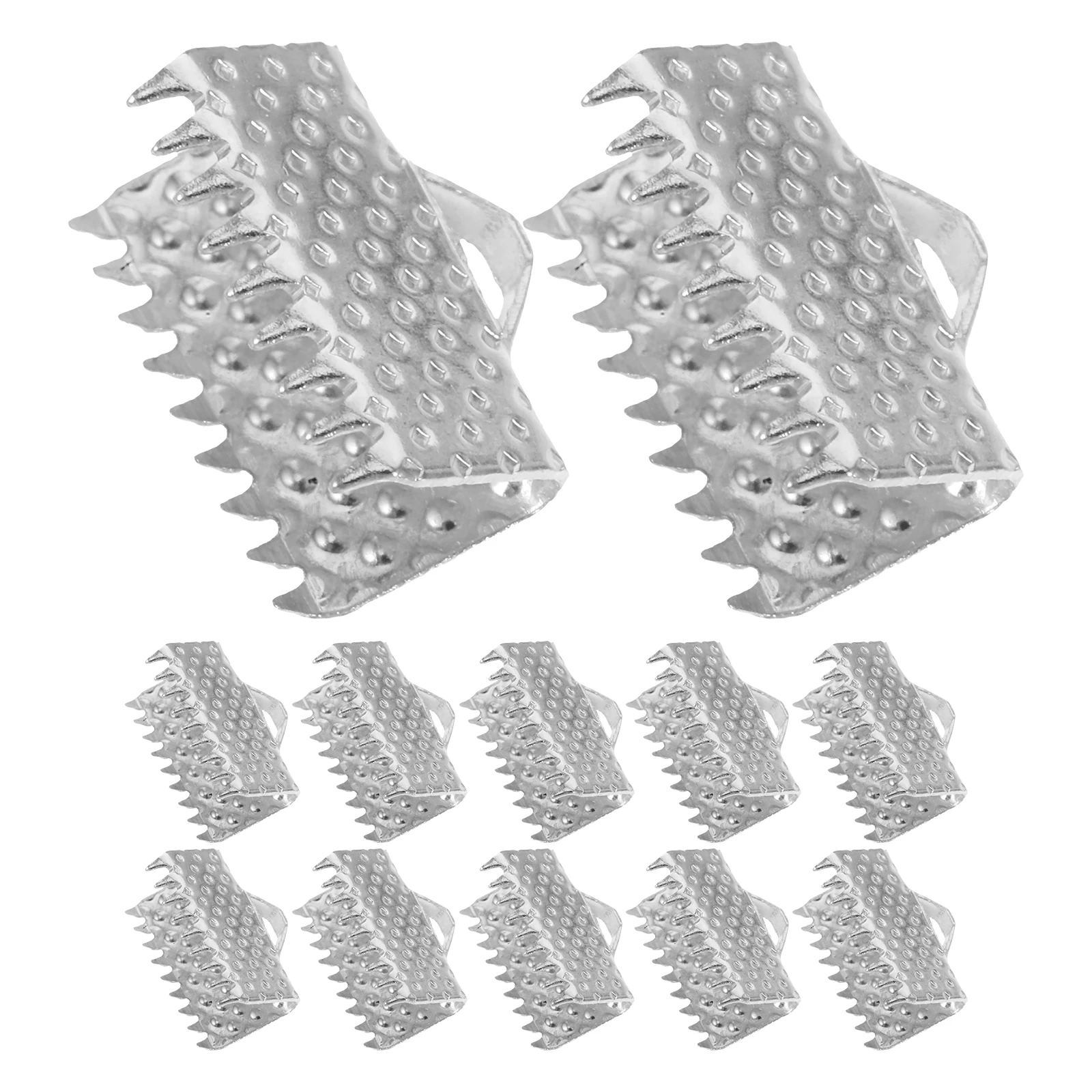 

100 PCS Horse Clamp Ornament Clip Crafts Supplies Ribbon Clamps Clasp Crimps for Jewelry Making Colorful