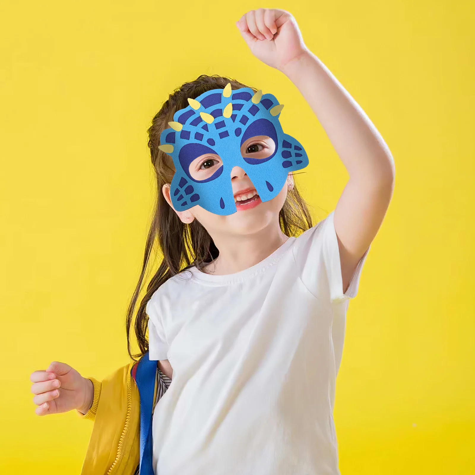 

1Set Dinosaur Cape Mask Kids Party Costumes Animal Theme Dress Up Soft Comfortable Material Unique Gift Idea Dinosaur Mask