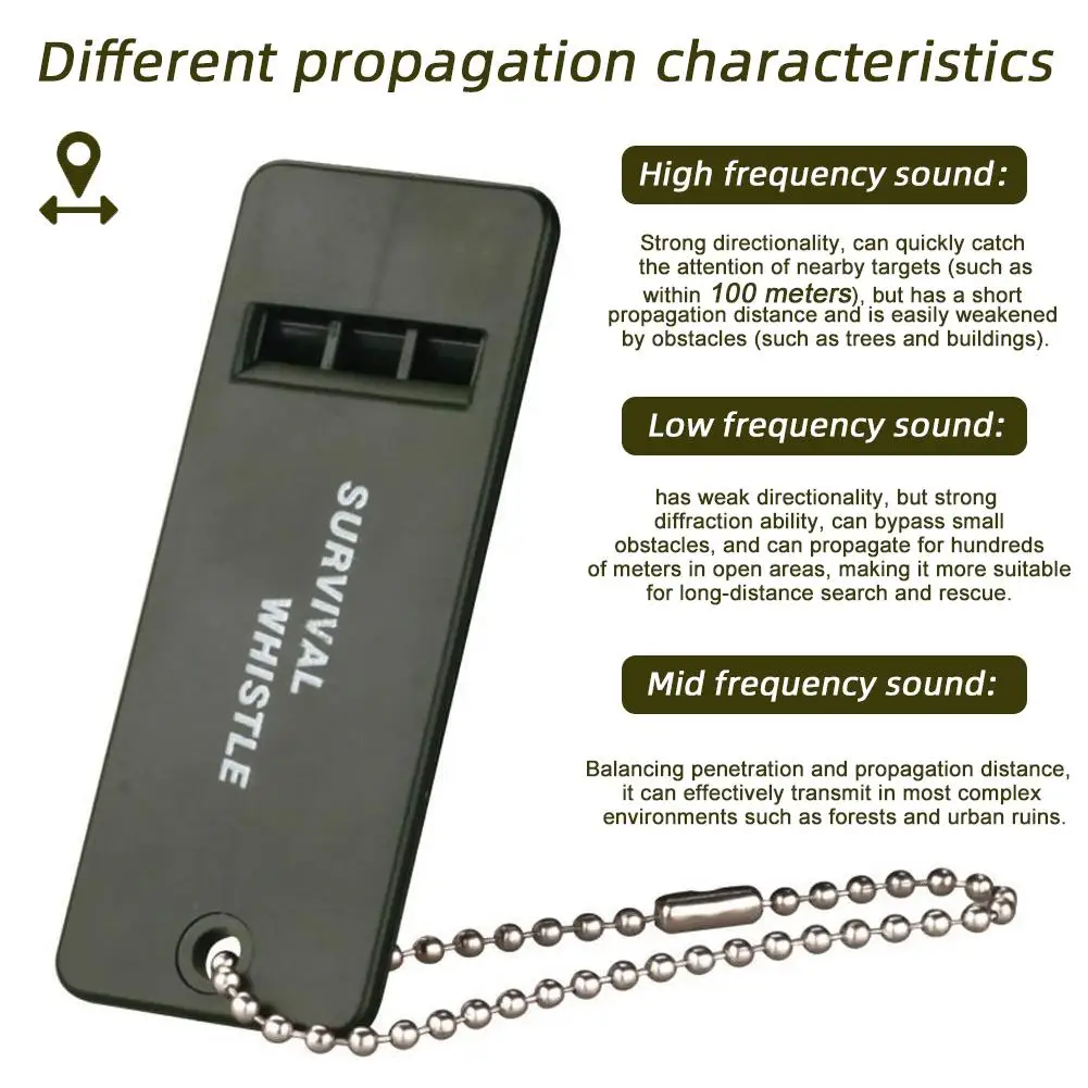 عالية ديسيبل 3-تردد صافرة في الهواء الطلق صفارة إنقاذ الطوارئ للتخييم، المشي لمسافات طويلة، الصيد، صفارة إنقاذ #5