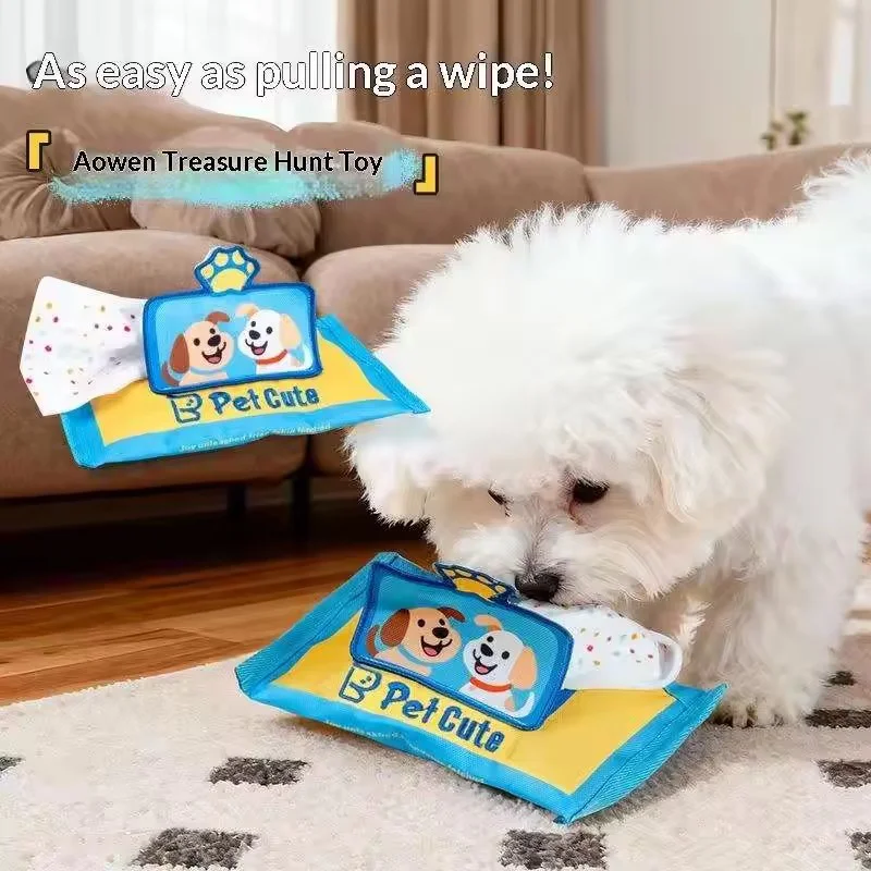 Interactive Dog Snuffle Tissue - Dog Treat Puzzle Toy review and price
