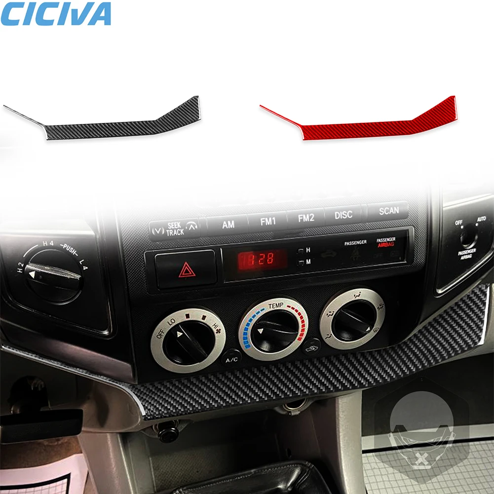 

For Toyota Tacoma 2005 2006 2007 2008 2009 Carbon Fiber Car Sticker Center Console Below Strip Cover Trim Interior Accessories