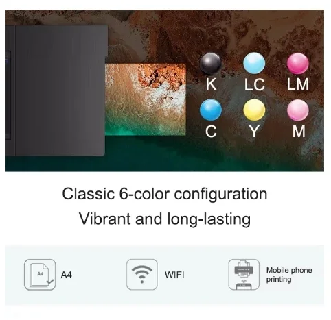 A4 Sublimation Inkjet Printer L8058Model Printer In stock product Safe and reliable inkjet printer 6 color Original with WIFI