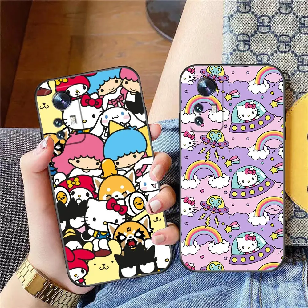 Case For Xiaomi Mi 13 12 12X 12T 11 11T 9SE 9 CC9 8SE 8 Pro Tpro Lite Plus Case Funda Cqoue Shell Anime Cute H-Hello K-Kitty Cat