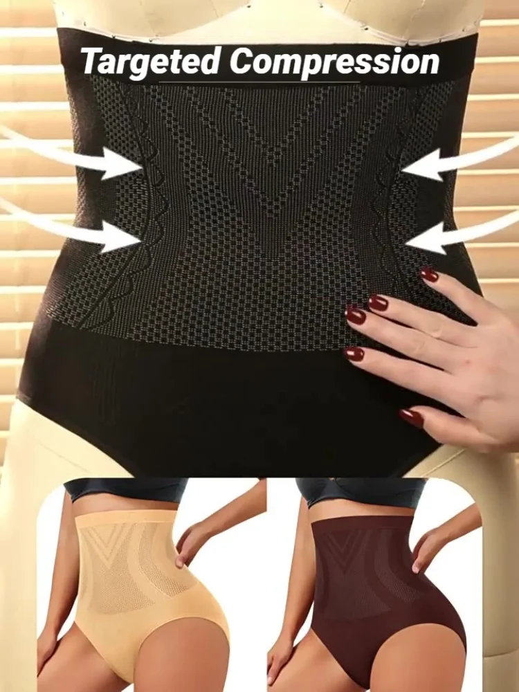 Nowe, unikalne modelujące majtki wyszczuplające z włóknami regenerującymi, kontrolujące brzuch, wyszczuplające uda, trener talii, bielizna modelująca dla kobiet.
