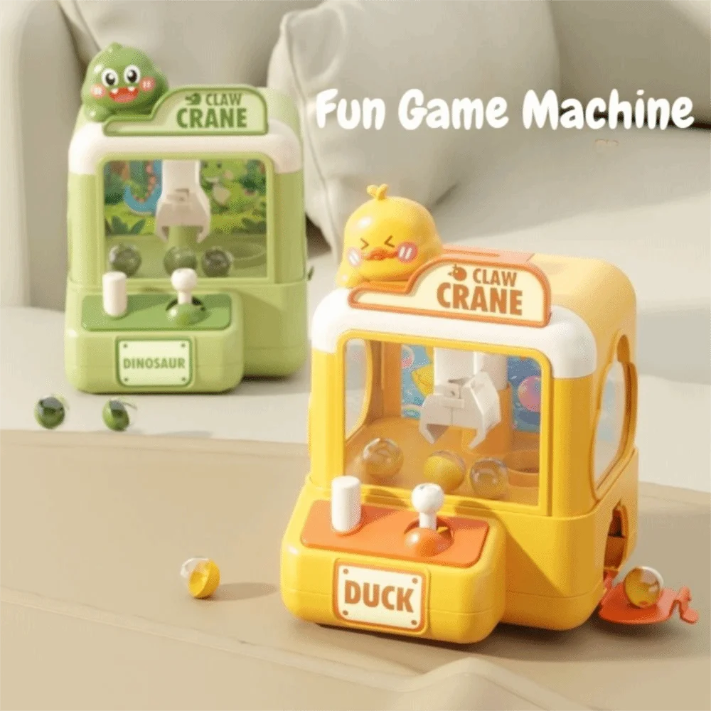 Nueva Mini máquina de garra de dinosaurio, máquina interactiva de captura de pato, muñeca de conejo, máquina de agarre, regalos
