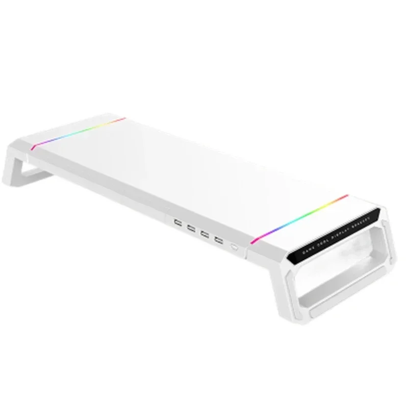 Monitor stand,desktop storage,8-leg base,220V electric monitor riser,includes USB extension cable, multifunctional laptop stand