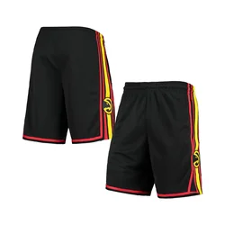 Newly Arrived Basketball ATL 24/25 Atlanta Sw Shorts-Black Classic Vintage NBA Hawks Unisex Loose Pants Adults/Kids Trae Young