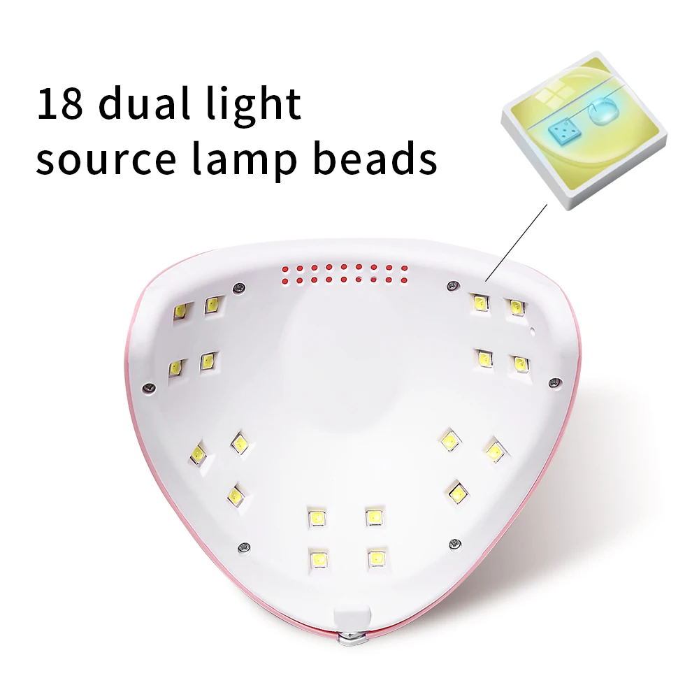 CNHIDS 54V światło UV LED lampa susząca do paznokci do wszystkich żeli polski profesjonalny Manicure Pedicure sprzęt do paznokci materiały do paznokci