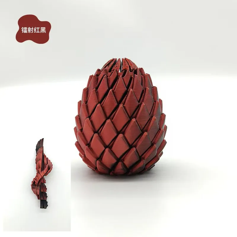 3D-Druck Drachenei Stressabbau-Modell, Verformbares Dreh-Ei, Kreatives Stressabbau-Gadget Schreibtisch-Ornament / Geschenk-Spielzeug-Deko – Detail 10