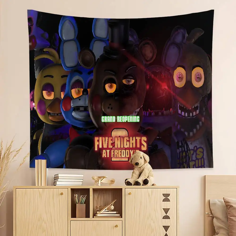 Classic Fnaf Game Anime Colorful Tapestry Wall Hanging Cheap Hippie Wall Hanging Bohemian Tapestries Mandala Wall Hanging Sheets