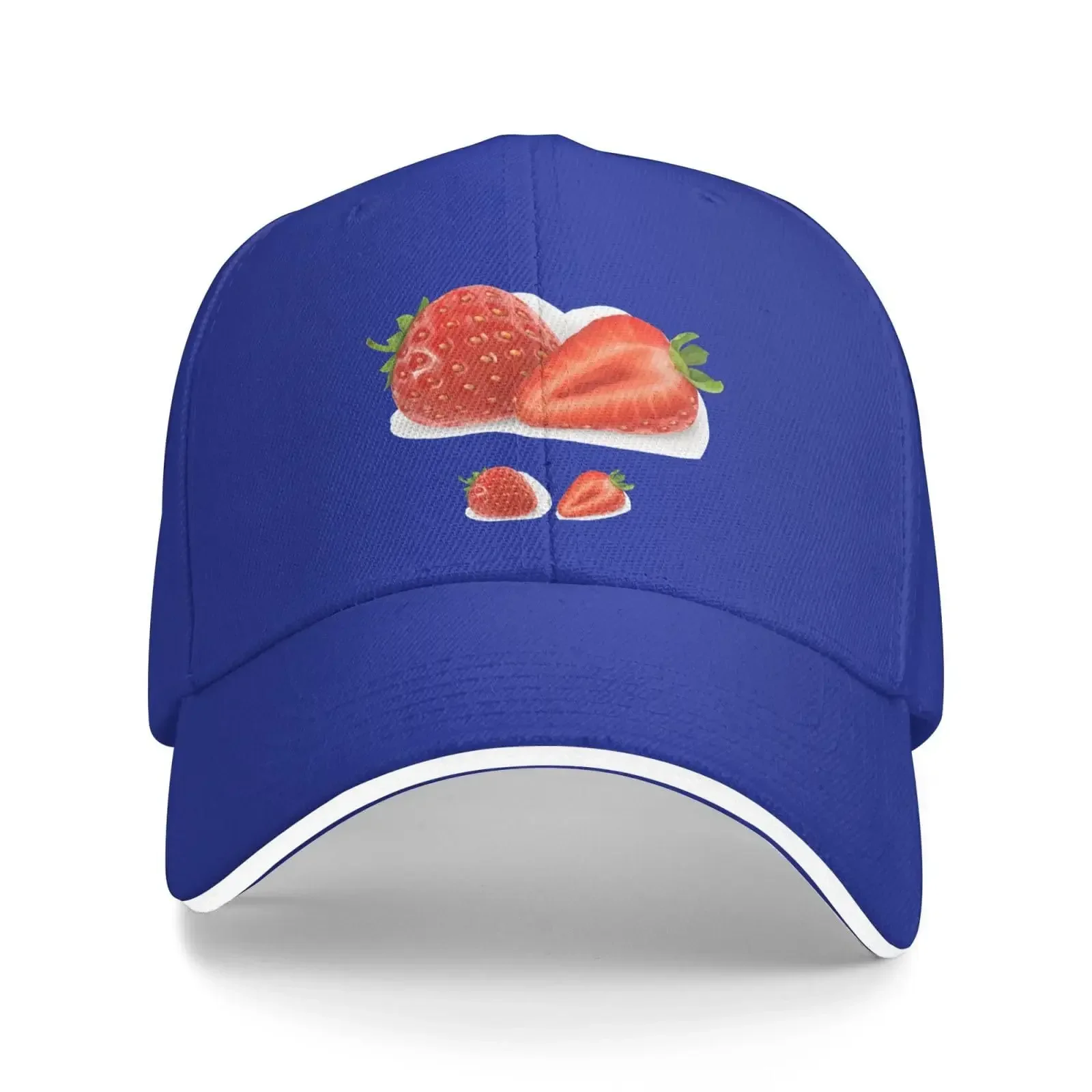 Fresh Strawberries Baseball Cap Women Men Hats Adjustable Truckers Sun Hat Caps